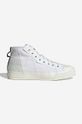 Πάνινα παπούτσια adidas Originals Nizza Hi by Parley Planet friendly λευκό GV7617
