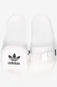 white adidas Originals sliders Pouchylette GZ43