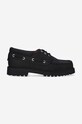 Filling Pieces mokasyny skórzane FP Boatshoe casual czarny 47928901847