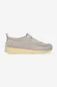 gray Clarks suede shoes x Ronnie Fieg Rossendale Unisex