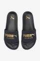 black Puma suede sliders Leadcat 2.0