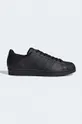 černá Kožené sneakers boty adidas Originals Superstar Unisex