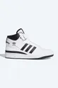 white adidas Originals leather sneakers Forum Mid FY7939 Unisex
