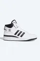 Δερμάτινα αθλητικά παπούτσια adidas Originals Forum Mid φλατ λευκό FY7939