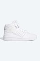 Kožené tenisky adidas Originals Forum Mid J plochá biela FZ2086