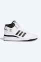 Kožené tenisky adidas Originals Forum Mid J plochá biela FZ2083