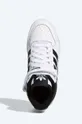 alb adidas Originals sneakers din piele Forum Mid J