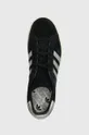 μαύρο Σουέτ αθλητικά παπούτσια adidas Originals Campus 80s GX7330