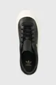 czarny adidas Originals sneakersy skórzane Nucombe