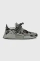gray adidas sports shoes HU NMD ID1531 Unisex