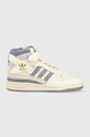 adidas leather trainers Forum 84 HI flat violet ID7316