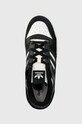 Шкіряні кросівки adidas Originals Forum Low чорний ID6862