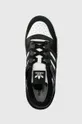 czarny adidas Originals sneakersy skórzane Forum Low