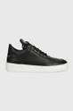 black Filling Pieces leather sneakers Low Top Crumbs Unisex
