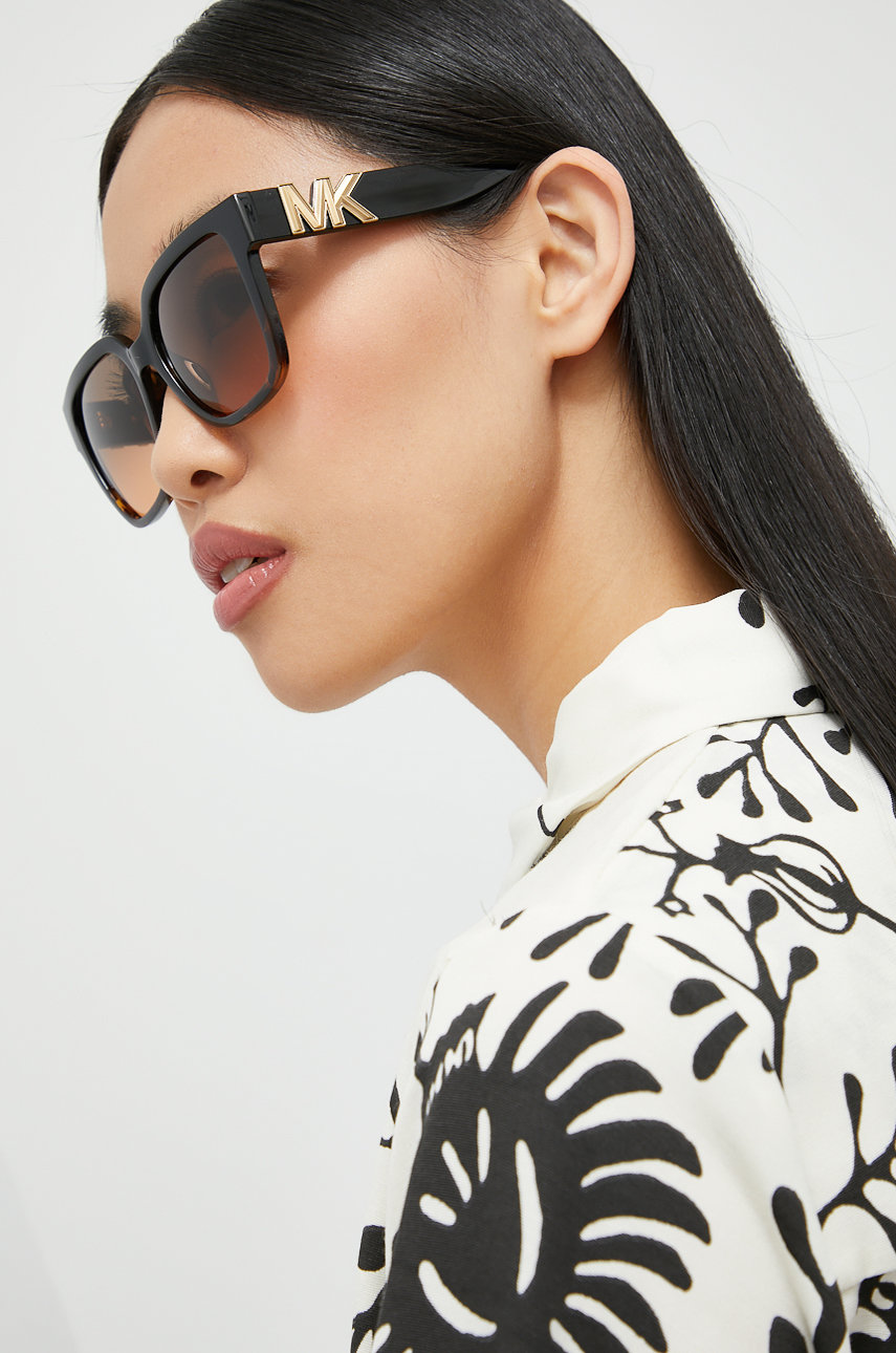 Michael Kors ochelari de soare geometric negru 0MK2170U