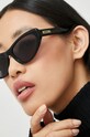 Moschino okulary przeciwsłoneczne kocie oczy czarny MOS077/S