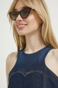 Love Moschino okulary przeciwsłoneczne kocie oczy brązowy MOL049/S