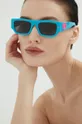 turkusowy Chiara Ferragni okulary przeciwsłoneczne Damski