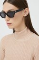MCQ okulary przeciwsłoneczne kocie oczy czarny MQ0345S