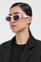 Сонцезахисні окуляри Balenciaga BB0095S однотонна з деталлю рожевий BB0095S
