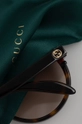 brązowy Gucci okulary przeciwsłoneczne