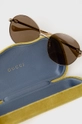 złoty Gucci okulary przeciwsłoneczne