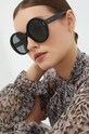 Gucci okulary przeciwsłoneczne okrągłe czarny GG1081S