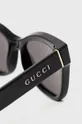 czarny Gucci okulary przeciwsłoneczne