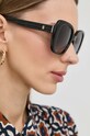 Burberry okulary przeciwsłoneczne HELENA jednolita czarny 0BE4371