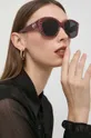 bordowy Michael Kors okulary przeciwsłoneczne CHARLESTON Damski