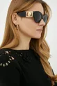 čierna Slnečné okuliare Versace Dámsky