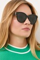 сонцезахисні окуляри Saint Laurent котячі очі чорний SLM29