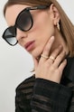 Gucci okulary przeciwsłoneczne jednolita czarny GG1171SK