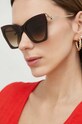 Alexander McQueen ochelari de soare AM0375S aur AA00