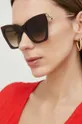 Slnečné okuliare Alexander McQueen zlatá