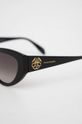 czarny Alexander McQueen okulary przeciwsłoneczne AM0377S