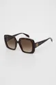 Сонцезахисні окуляри Alexander McQueen AM0378S коричневий