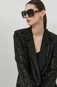 Alexander McQueen ochelari de soare AM0378S dreptunghiular negru AM0378S