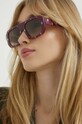 Moschino okulary przeciwsłoneczne geometryczne fioletowy MOS129/S