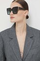 Jimmy Choo okulary przeciwsłoneczne prostokątne czarny EDNA/S