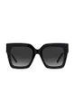 czarny Jimmy Choo okulary przeciwsłoneczne