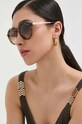 Armani Exchange okulary przeciwsłoneczne okrągłe brązowy 0AX4132SU