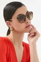 rjava Sončna očala Armani Exchange Ženski