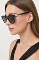 Jimmy Choo okulary przeciwsłoneczne Annabeth jednolita czarny ANNABETH/S