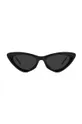 czarny Jimmy Choo okulary przeciwsłoneczne