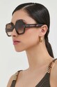 Isabel Marant okulary przeciwsłoneczne jednolita brązowy IM.0004/N/S
