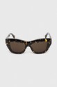 Akcesoria Bottega Veneta okulary przeciwsłoneczne BV1218S brązowy