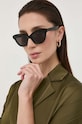 Alexander McQueen okulary przeciwsłoneczne jednolita czarny AM0391S