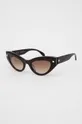 Alexander McQueen okulary przeciwsłoneczne AM0407S ciemny brązowy