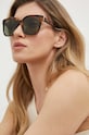 Saint Laurent occhiali da sole a tinta unita marrone SL.M105/F